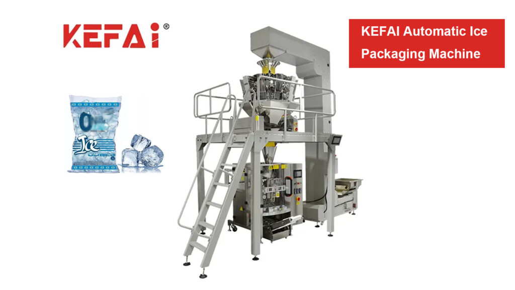 KEFAI स्वचालित बहु-हेड तौलदार VFFS प्याकिङ मेसिन ICE घन